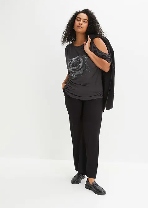 Maglia con cut-out in viscosa, bonprix