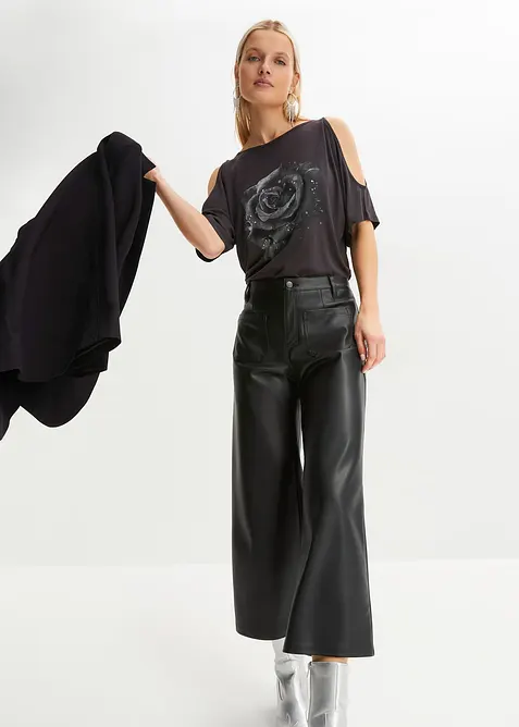 Maglia con cut-out in viscosa, bonprix