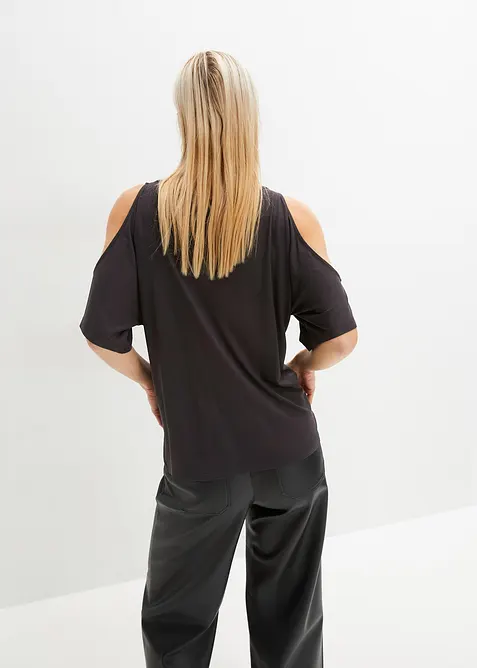 Maglia con cut-out in viscosa, bonprix