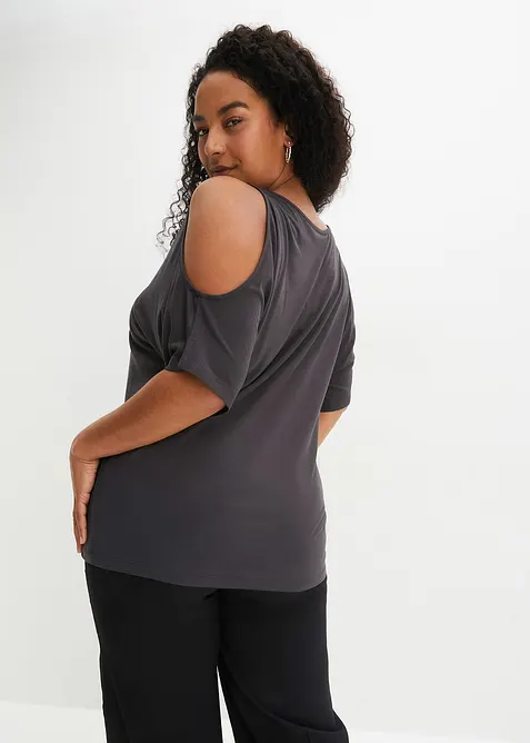 Maglia con cut-out in viscosa, bonprix