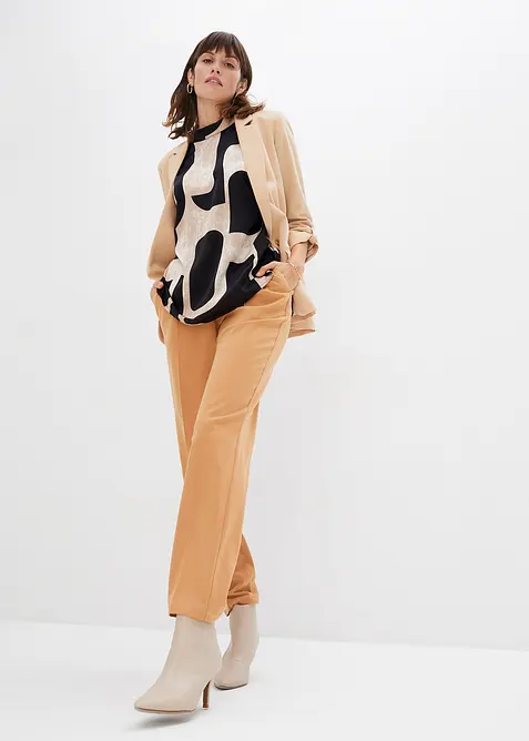 Blusa stile tunica in satin, bonprix