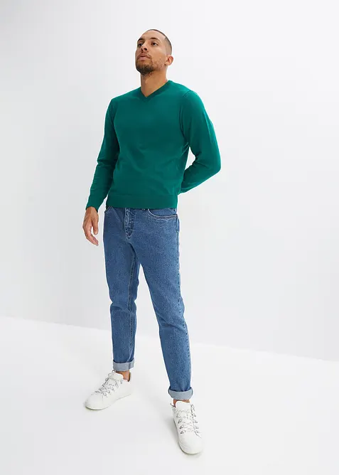 Maglione in misto cotone morbido a filato fine, bonprix