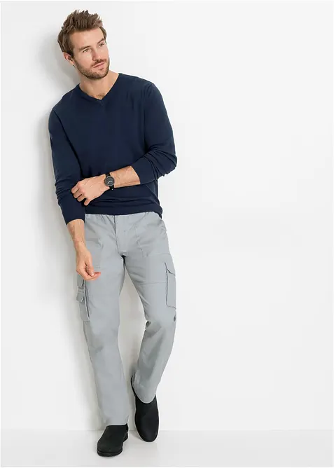 Maglione in  filato fine di misto cotone morbido, bonprix