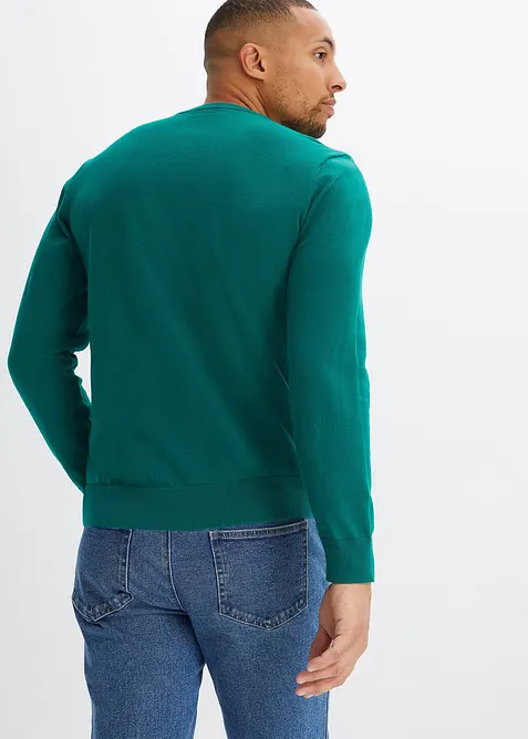 Maglione in misto cotone morbido a filato fine, bonprix