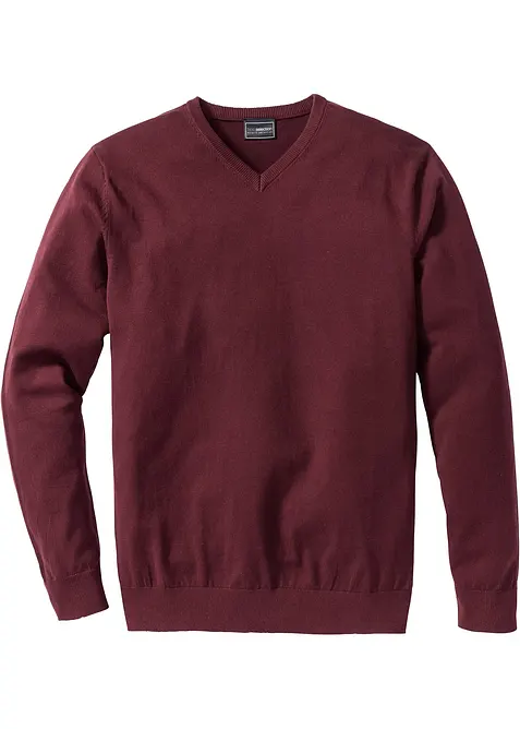 Maglione in  filato fine di misto cotone morbido, bonprix