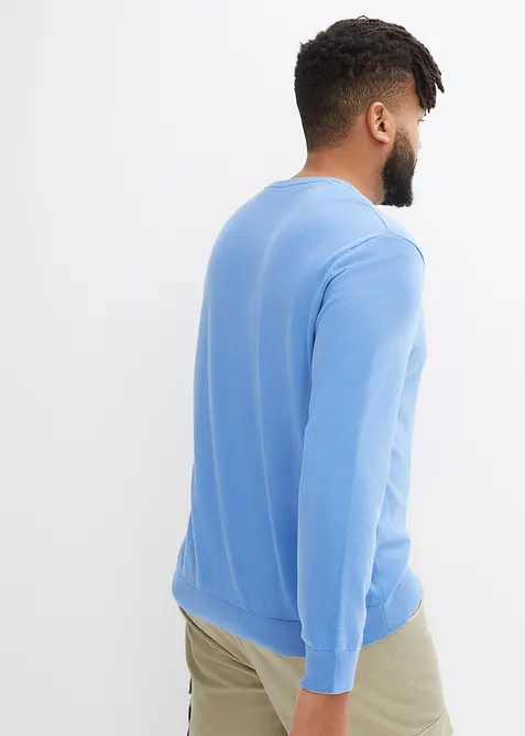 Maglione in  filato fine di misto cotone morbido, bonprix