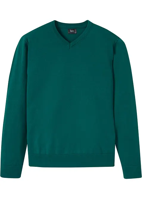 Maglione in misto cotone morbido a filato fine, bonprix