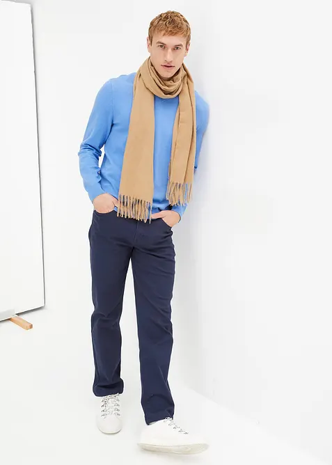 Maglione in  filato fine di misto cotone morbido, bonprix