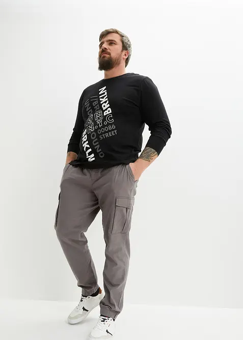 Maglia a maniche lunghe in puro cotone biologico, bonprix