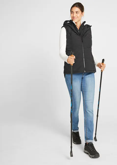 Gilet trapuntato con fodera teddy, bonprix