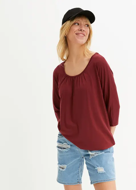 Maglia oversize in misto viscosa, bonprix