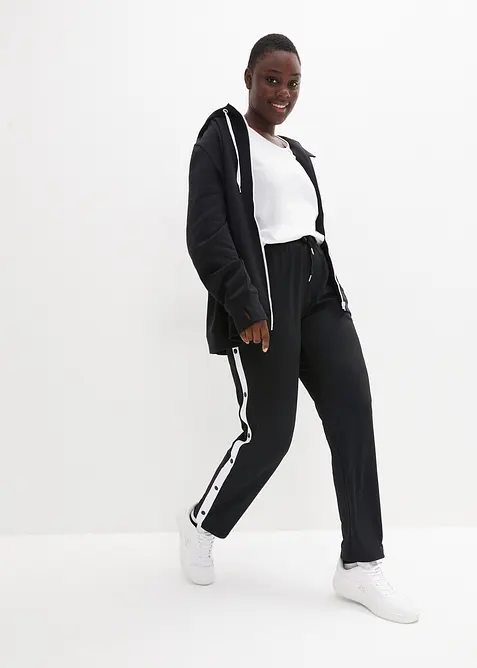 Pantaloni da jogging ad asciugatura rapida con bottoni automatici, bonprix