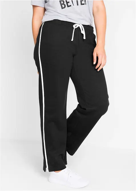 Pantaloni in felpa di puro cotone pesante (pacco da 2), bonprix