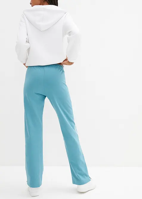 Pantaloni in felpa di puro cotone pesante (pacco da 2), bonprix