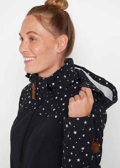 Parka tecnico in softshell con interno in morbido pile, bonprix