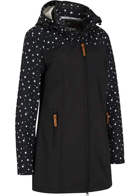 Parka tecnico in softshell con interno in morbido pile, bonprix