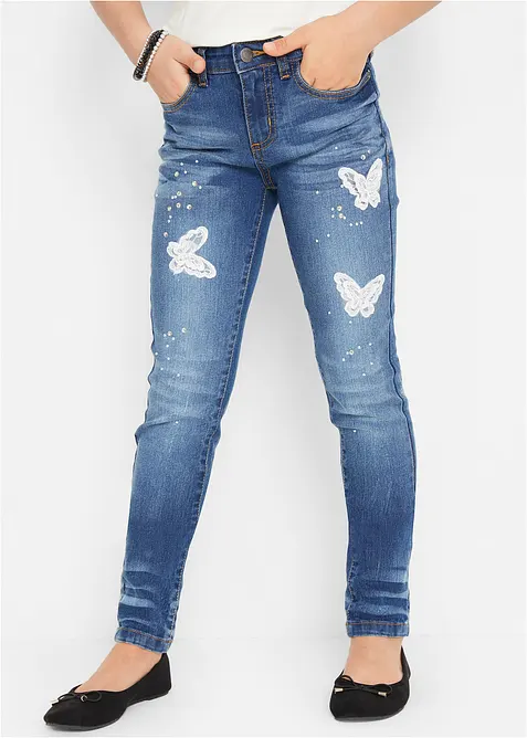 Jeans skinny, vita media, bonprix