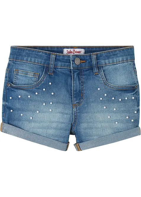 Shorts di jeans a vita media, bonprix