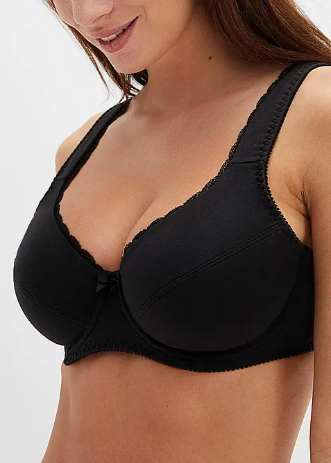Reggiseno con ferretto e cotone biologico morbido (pacco da 3), bonprix