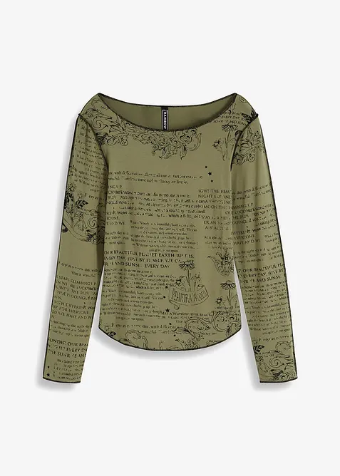 Maglia a maniche lunghe in viscosa morbida, bonprix