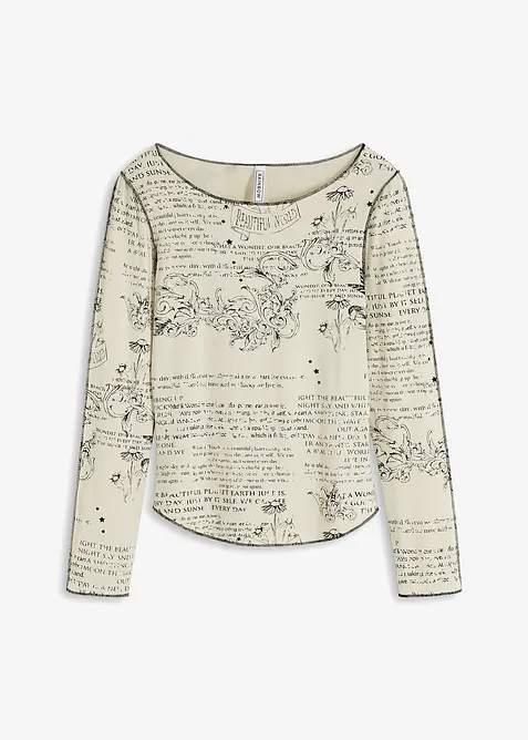 Maglia a maniche lunghe in viscosa morbida, bonprix