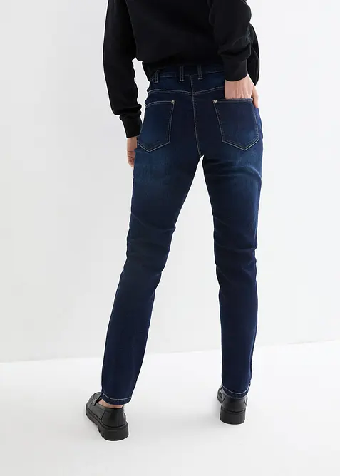 Jeans boyfriend elasticizzati, vita media, bonprix