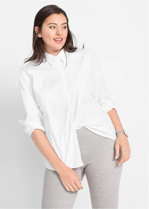 Camicia elasticizzata a maniche lunghe, bonprix