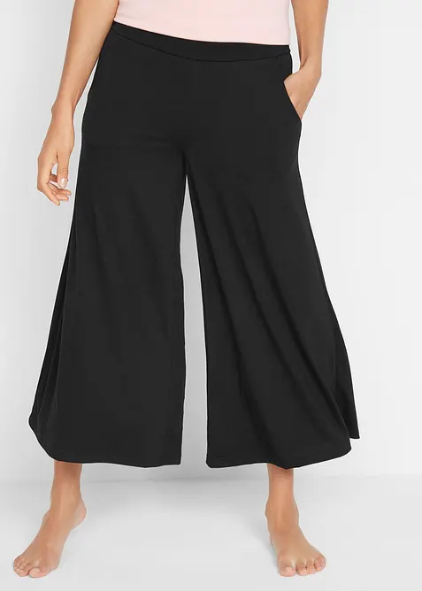 Pantaloni culotte loungewear con gambe larghe, bonprix