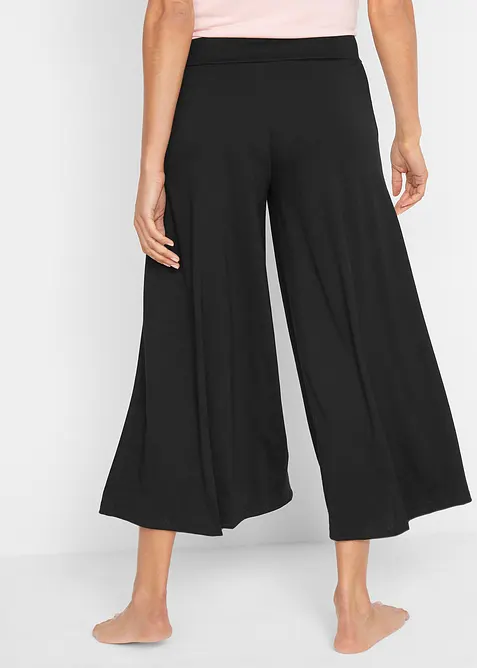 Pantaloni culotte loungewear con gambe larghe, bonprix