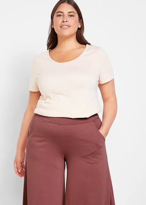 Pantaloni culotte loungewear con gambe larghe, bonprix