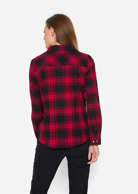 Camicia a quadri in puro cotone, bonprix