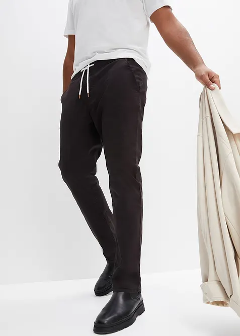 Pantaloni elasticizzati con elastico in vita regular fit, straight, bonprix