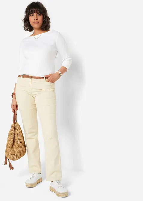 Maglia a maniche lunghe in puro cotone biologico, bonprix