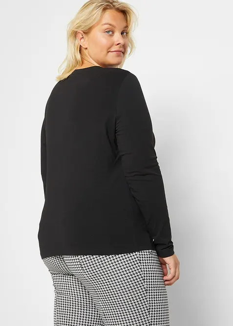 Maglia slim fit con puro cotone biologico (pacco da 2), bonprix