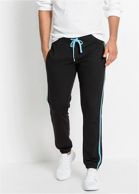 Pantaloni da jogging con dettagli a contrasto, bonprix