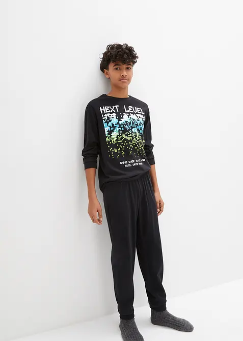 Pigiama in puro cotone (set 2 pezzi), bonprix