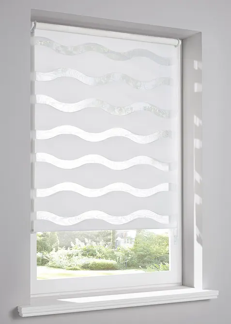 Tenda a rullo doppia con onde, bonprix