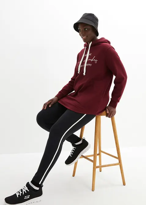 Tuta sportiva con felpa lunga e leggings (set 2 pezzi), bonprix