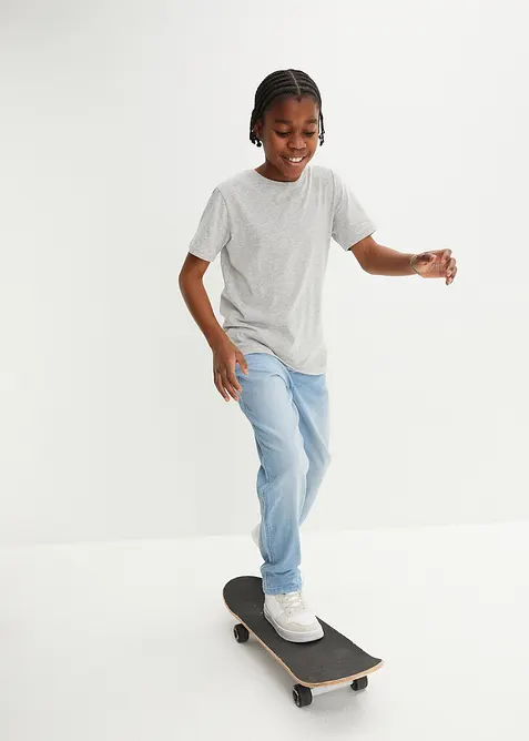 Jeans elasticizzati loose fit con vita regolabile, straight, bonprix