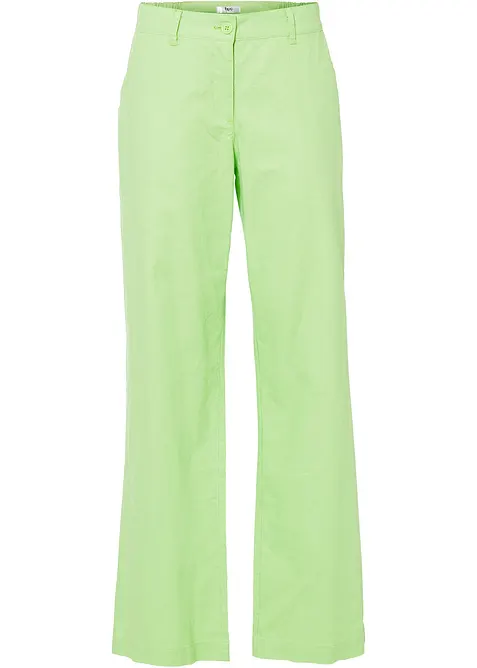 Pantaloni in tessuto misto lino e cotone, bonprix