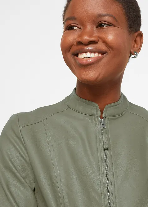 Giacca in similpelle di pura viscosa, bonprix