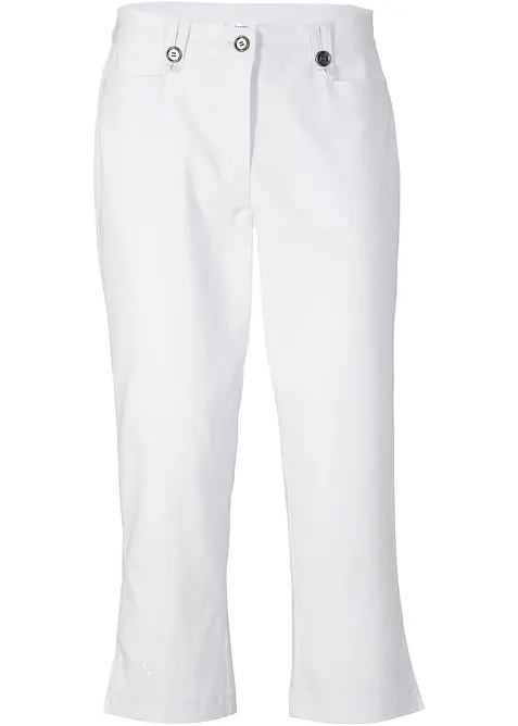Pantaloni cropped in bengalina con fascia comoda in vita, bonprix