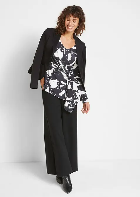 Pantaloni culotte in misto viscosa, bonprix