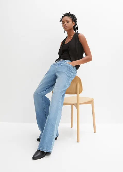 Canotta a costine in puro cotone biologico (pacco da 2), bonprix