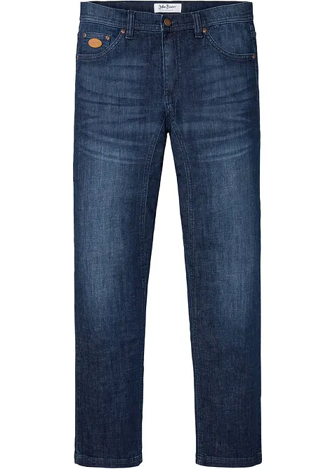 Jeans elasticizzati con cavallo rinforzato classic fit, tapered, bonprix