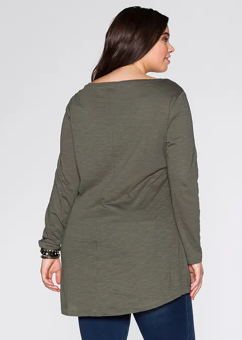 Maglia a maniche lunghe in puro cotone, bonprix