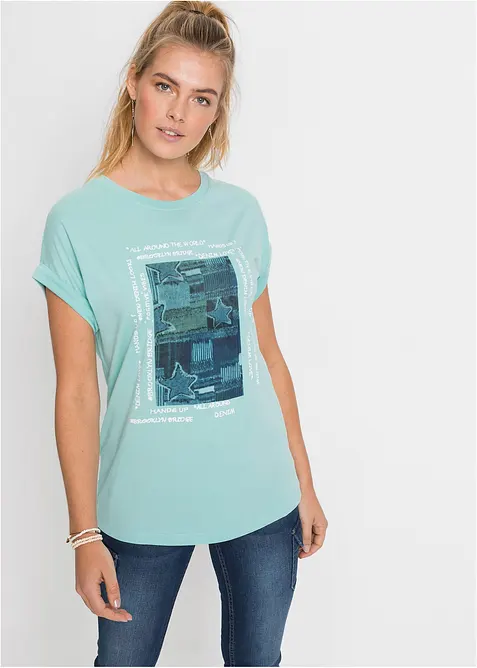 T-shirt in misto viscosa morbido, bonprix