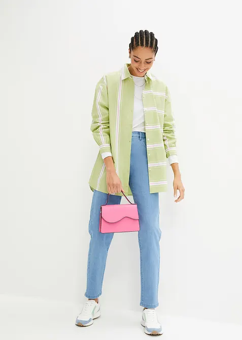 Mom jeans elasticizzati, vita alta, bonprix