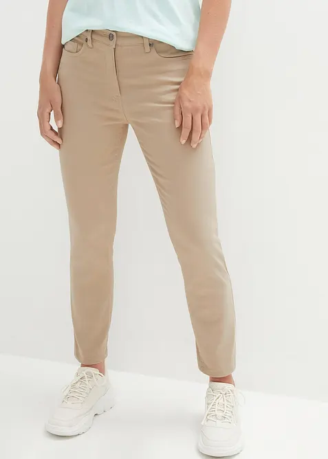 Pantaloni cropped a vita alta, bonprix