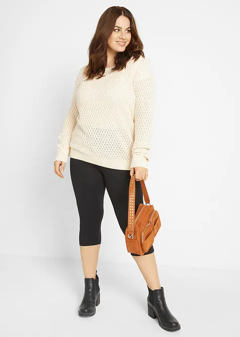 Leggings capri aderenti (pacco da 2), bonprix